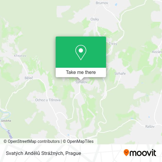 Svatých Andělů Strážných map