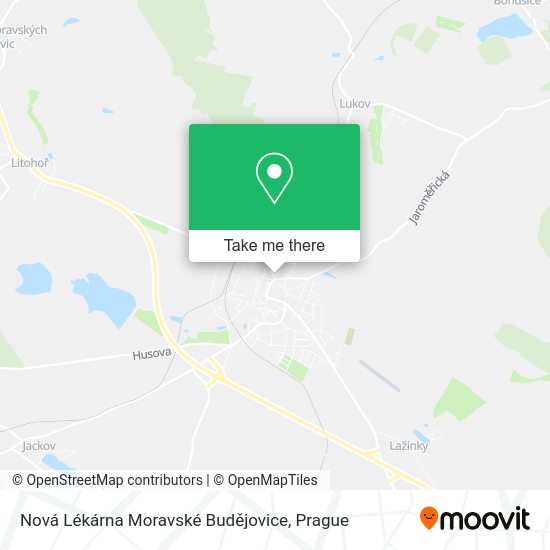 Nová Lékárna Moravské Budějovice map