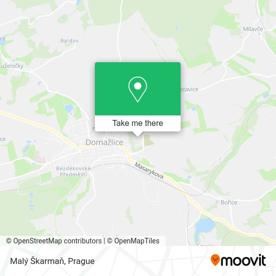 Malý Škarmaň map