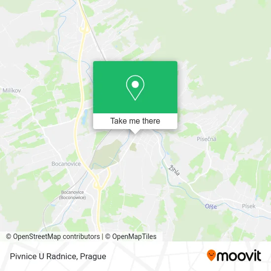 Карта Pivnice U Radnice