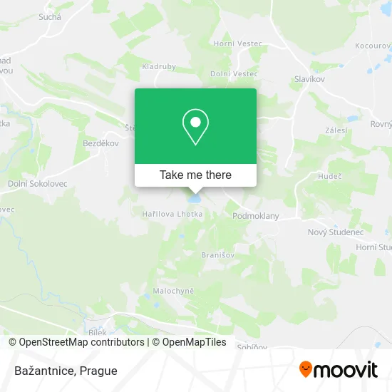 Карта Bažantnice