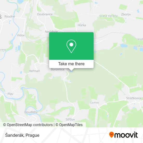 Карта Šanderák