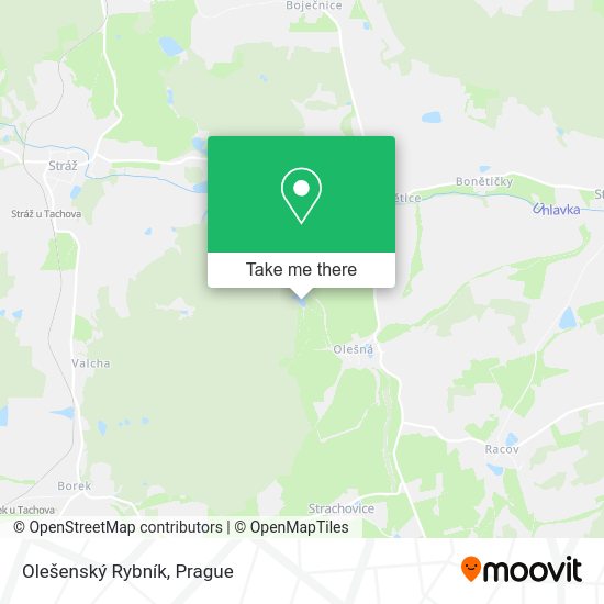 Olešenský Rybník map