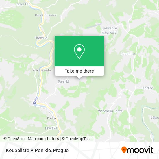 Koupaliště V Poniklé map