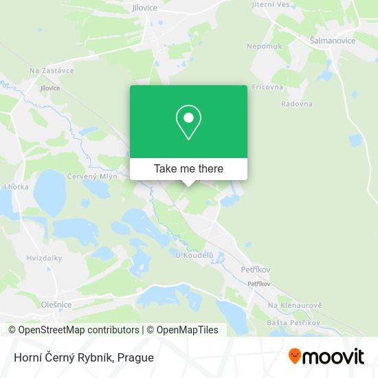 Horní Černý Rybník map