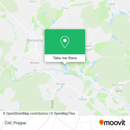 Карта Čilíř
