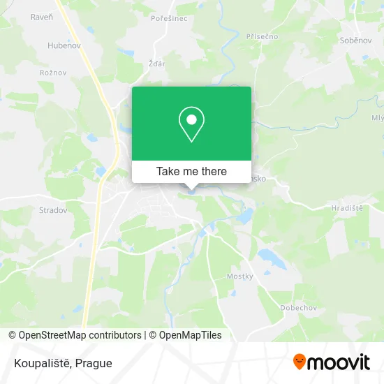 Карта Koupaliště
