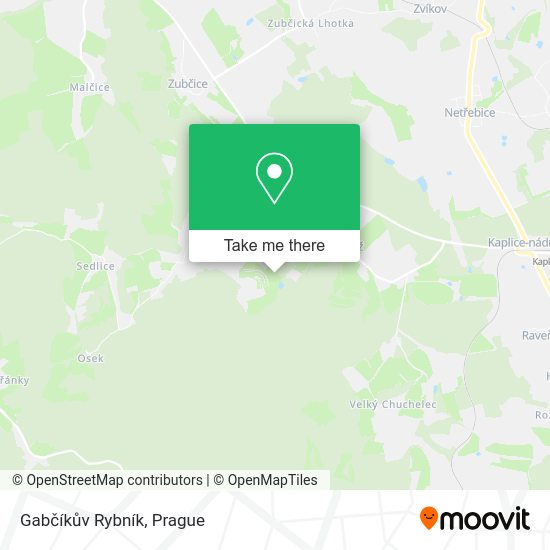 Gabčíkův Rybník map