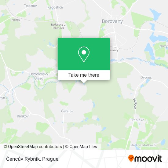 Čencův Rybník map