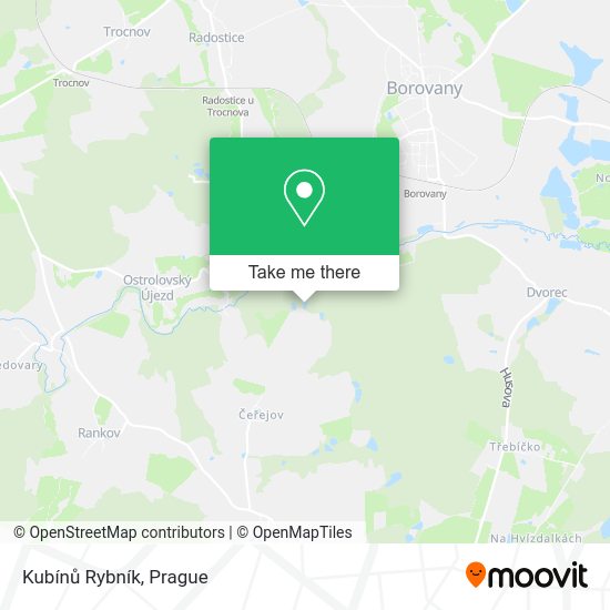 Kubínů Rybník map