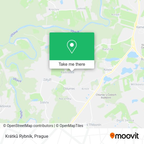 Krátků Rybník map