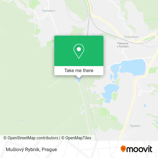 Карта Mušlový Rybník