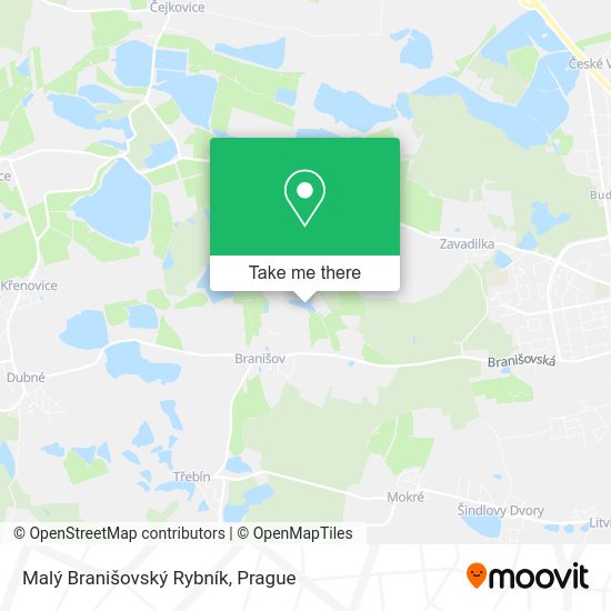 Malý Branišovský Rybník map