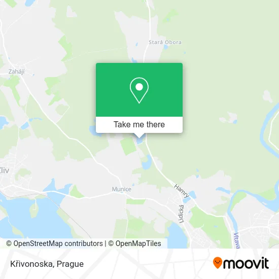 Křivonoska map