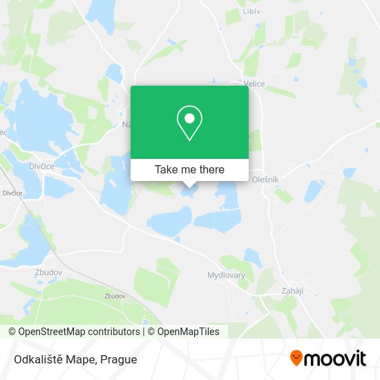 Odkaliště Mape map