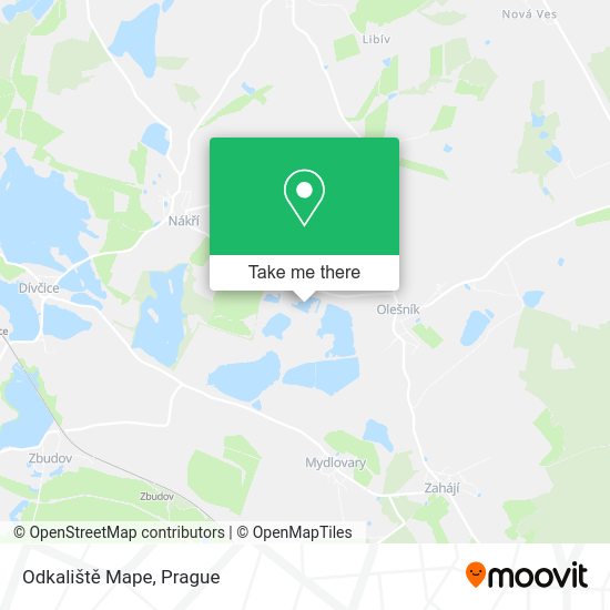 Odkaliště Mape map