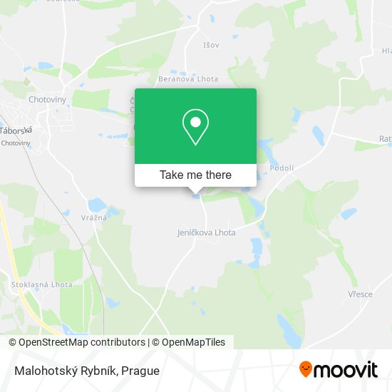 Malohotský Rybník map