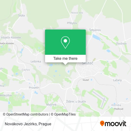Novákovo Jezírko map