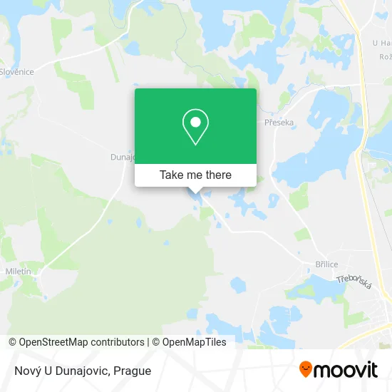 Карта Nový U Dunajovic