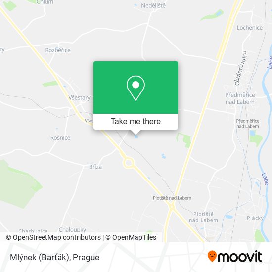 Mlýnek (Barťák) map