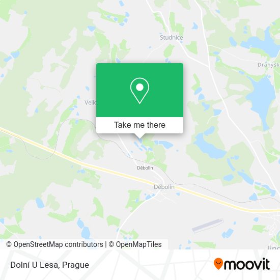 Карта Dolní U Lesa