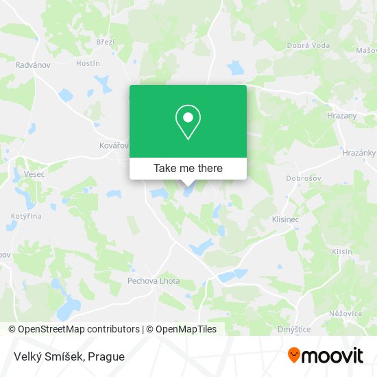 Velký Smíšek map