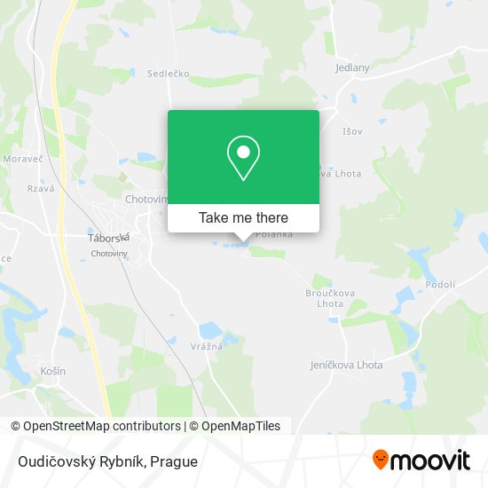 Oudičovský Rybník map