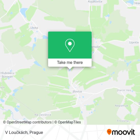 V Loučkách map