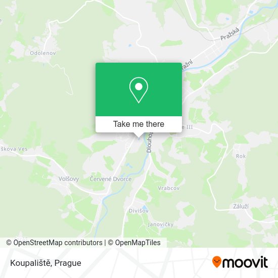 Карта Koupaliště