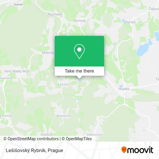 Lešišovský Rybník map