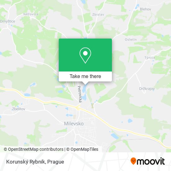 Korunský Rybník map