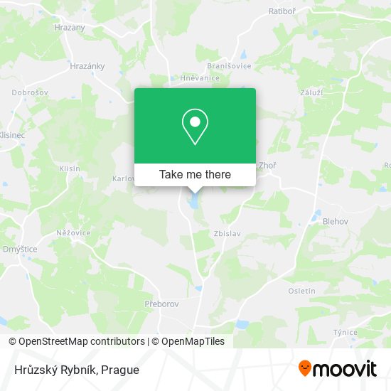 Hrůzský Rybník map