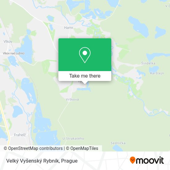 Velký Vyšenský Rybník map
