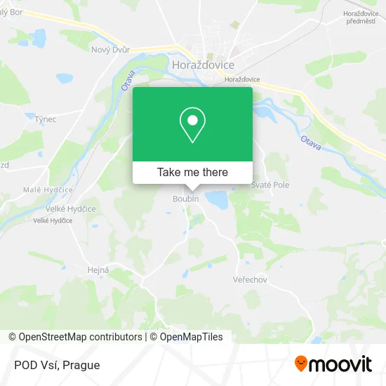 Карта POD Vsí