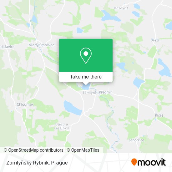 Zámlyňský Rybník map