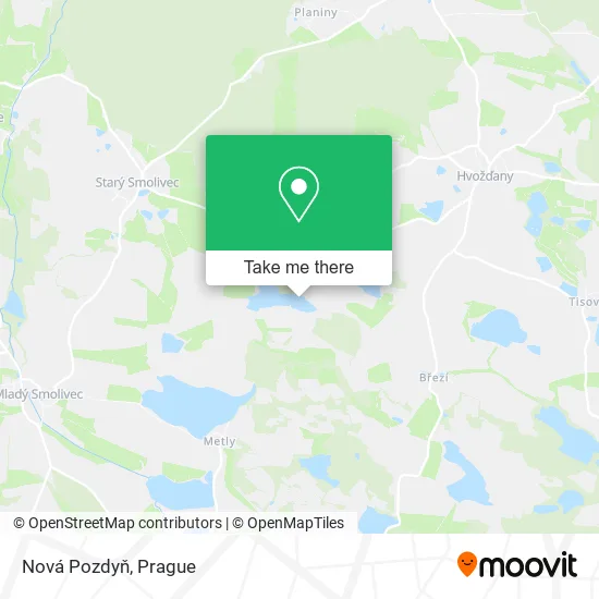 Карта Nová Pozdyň