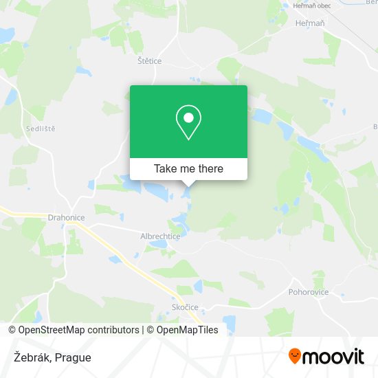 Карта Žebrák