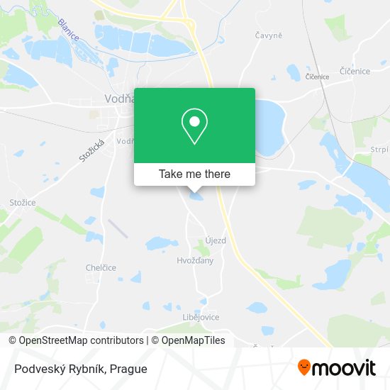 Podveský Rybník map