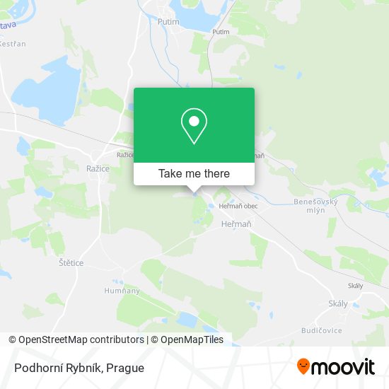 Podhorní Rybník map