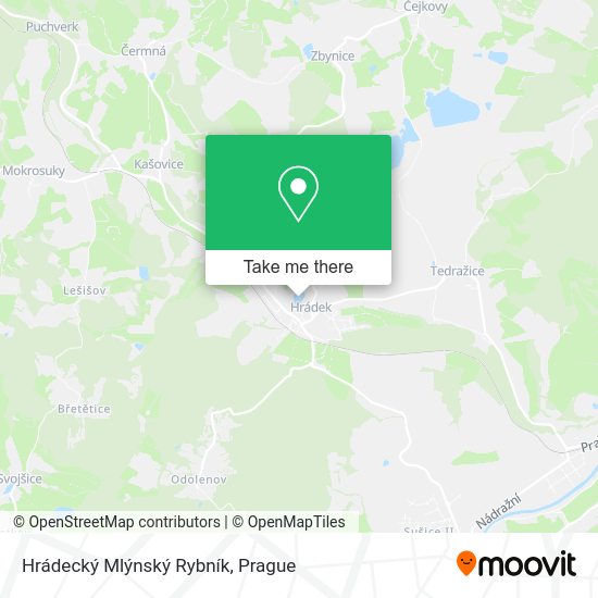 Hrádecký Mlýnský Rybník map