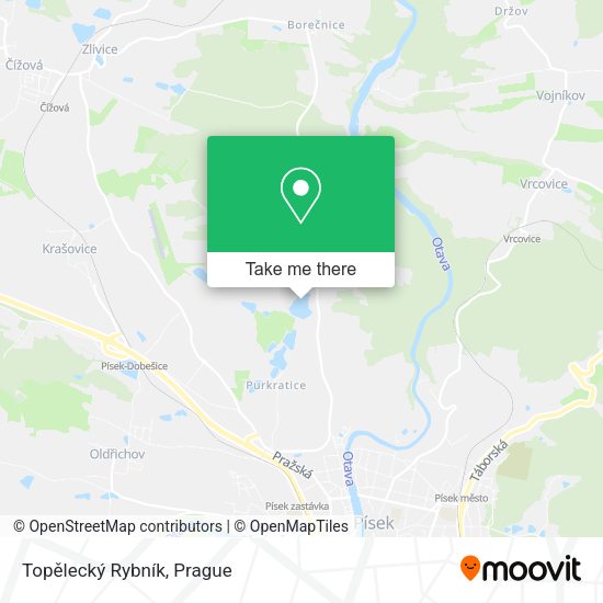 Topělecký Rybník map