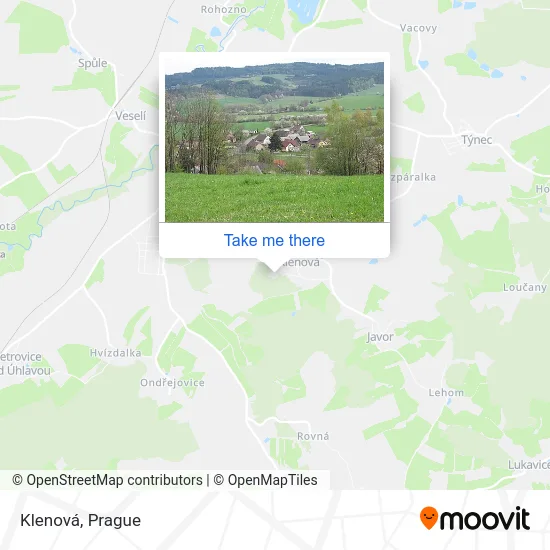 Карта Klenová