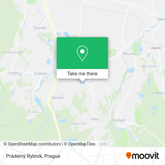 Prádelný Rybník map