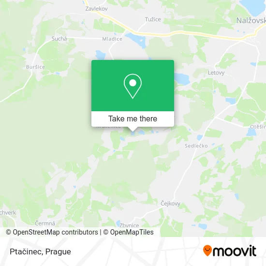 Карта Ptačinec
