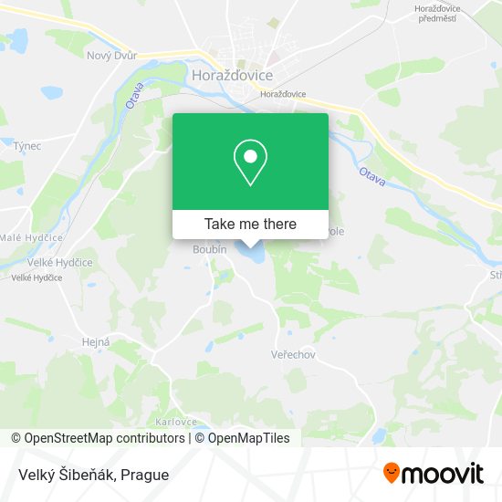 Velký Šibeňák map