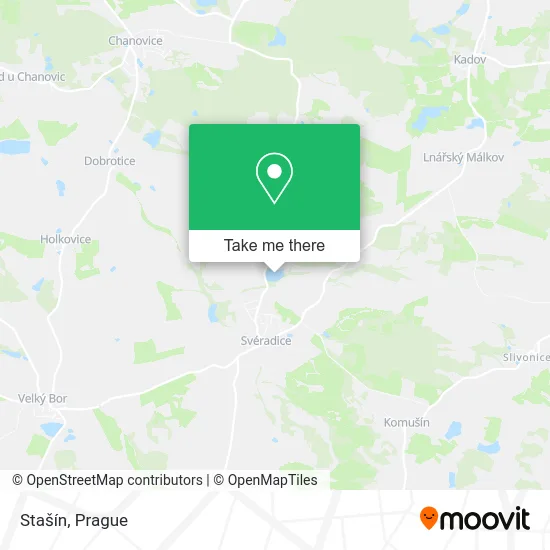 Карта Stašín