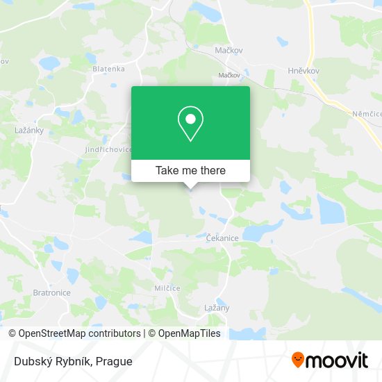 Dubský Rybník map
