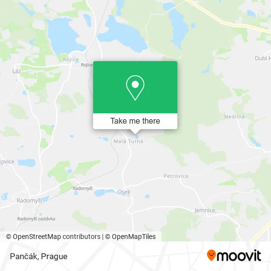 Карта Pančák