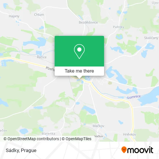 Карта Sádky