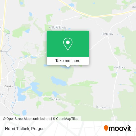 Horní Tisíček map